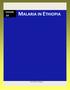 LESSON 14 MALARIA IN ETHIOPIA