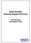 West Norfolk Hearing Support Service. Volunteering Information Pack