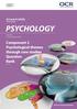 PSYCHOLOGY. Component 2 Psychological themes through core studies Question Bank Version 1. AS and A LEVEL Teacher Guide.
