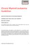 Chronic Myeloid Leukaemia Guidelines