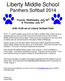 Liberty Middle School Panthers Softball 2014