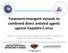 Treatment emergent variants to combined direct antiviral agents against hepatitis C virus