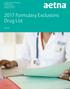 2017 Formulary Exclusions Drug List