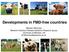 Developments in FMD-free countries