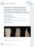 Influence of enamel composite thickness on value, chroma and translucency of a high and a nonhigh refractive index resin composite