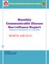 Monthly Communicable Disease Surveillance Report