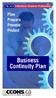 Contents. Flu and Infectious Disease Outbreaks Business Continuity Plan