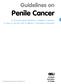 Guidelines on Penile Cancer