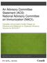 An Advisory Committee Statement (ACS) National Advisory Committee on Immunization (NACI)