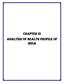 CHAPTER III ANALYSIS OF HEALTH PROFILE OF INDIA