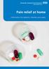 Pain relief at home. Information for patients, families and carers