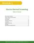 Electro-Dermal Screening. Table of Contents