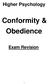 Conformity & Obedience