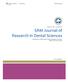 SRM Journal of Research in Dental Sciences A Publication of SRM Dental College, Ramapuram Campus, SRM University, Chennai