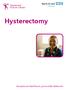 Hysterectomy. Exceptional healthcare, personally delivered