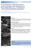 Correlation CEUS & Sono Elastography for Malignant Thyroid Nodule Evaluation