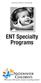 Department of Pediatric Otolarygnology. ENT Specialty Programs