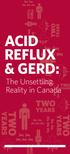 ACID REFLUX & GERD: The Unsettling Reality in Canada