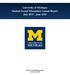 University of Michigan Student Sexual Misconduct Annual Report July June 2016