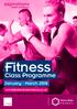 Fitness. Class Programme. January - March