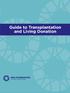 Guide to Transplantation and Living Donation