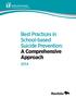 Best Practices in School-based Suicide Prevention: A Comprehensive Approach