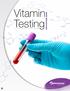 Vitamin Testing APPLICATIONS GUIDE