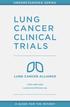 LUNG CANCER CLINICAL TRIALS