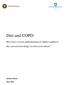 Diet and COPD: How have recent epidemiological studies added to the current knowledge on this association?
