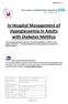 In Hospital Management of Hypoglycaemia in Adults with Diabetes Mellitus