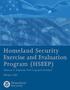 Homeland Security Exercise and Evaluation Program. Volume II: Exercise Planning and Conduct