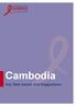 Cambodia Key Data Issues and Suggestions