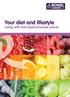 Your diet and lifestyle. Living with and beyond bowel cancer