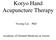 Koryo Hand Acupuncture Therapy