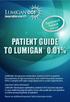 PATIENT GUIDE TO LUMIGAN 0.01%