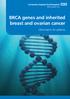BRCA genes and inherited breast and ovarian cancer. Information for patients