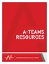 RESOURCE GUIDE TEAM RESOURCES EVENT RESOURCES