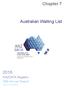 Chapter 7. Australian Waiting List. ANZDATA Registry 39th Annual Report. Data to 31-Dec-2015