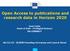 Open Access to publications and research data in Horizon 2020