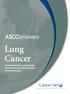 Lung Cancer. Trusted Information to Help Manage Your Care from the American Society of Clinical Oncology