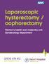 Laparoscopic hysterectomy / oophorectomy