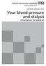 Oxford Kidney Unit Your blood pressure and dialysis Information for patients