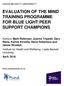 EVALUATION OF THE MIND TRAINING PROGRAMME FOR BLUE LIGHT PEER SUPPORT CHAMPIONS
