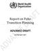 Report on Polio Transition Planning ADVANCE DRAFT