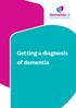 Getting a diagnosis of dementia