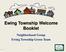 Ewing Township Welcome Booklet Neighborhood Group Ewing Township Green Team
