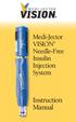 Medi-Jector VISION Needle-Free Insulin Injection System. Instruction Manual