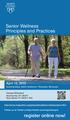 Senior Wellness Principles and Practices