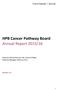HPB Cancer Pathway Board Annual Report 2015/16
