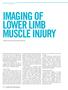 IMAGING OF LOWER LIMB MUSCLE INJURY Written by Justin Lee and Jeremiah Healy, UK